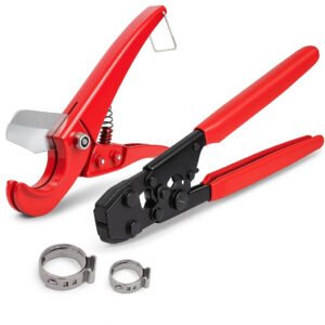 Plumbing Kit Crimper Tool with Lock Hook Cutter Tool with Stainless Steel