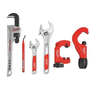 18 inc Plumbers Hand Tool Set 6 Pieces